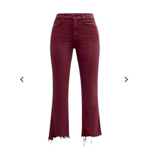 MOTHER the weekender fray Burgundy